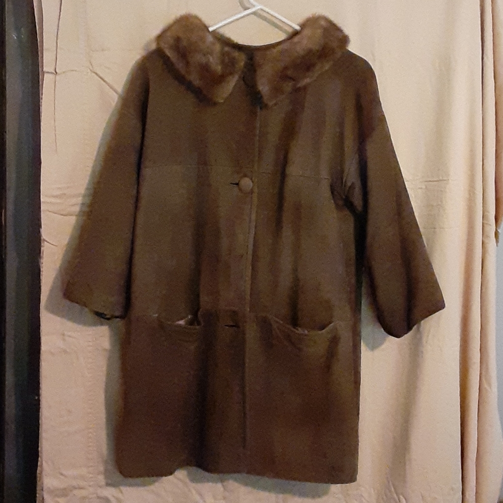Vintage leather coat